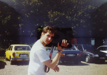 John Burgess our camera man Dover 1990