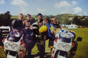 Lee, John, John & Kevin Bike Trip 1990